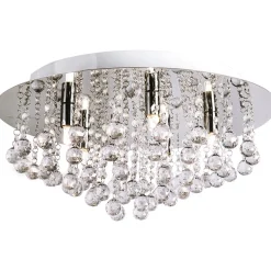 Kattoplafondi Aneta Lighting Madelene 50, kromi/kirkas