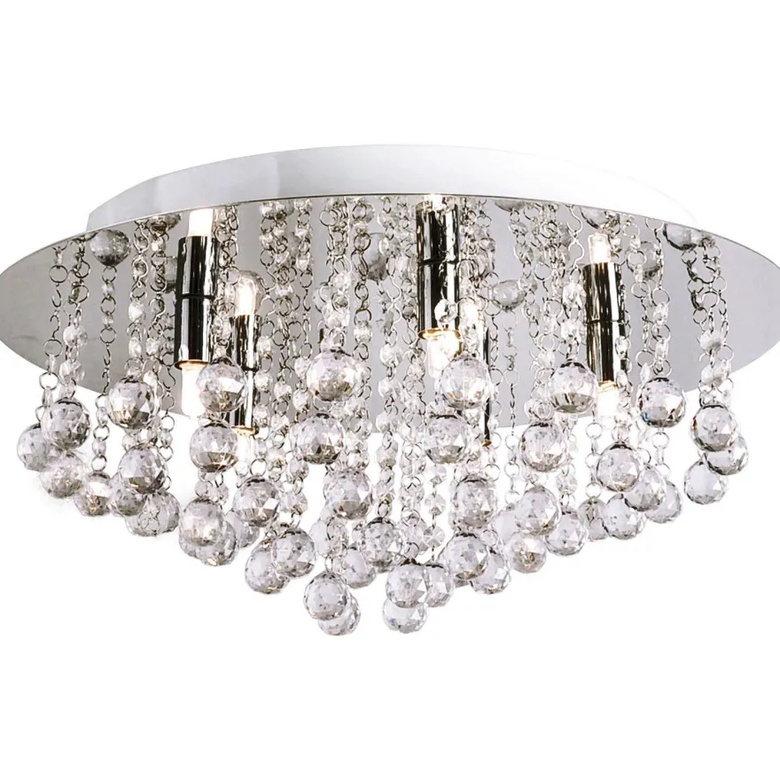 Kattoplafondi Aneta Lighting Madelene 50, kromi/kirkas
