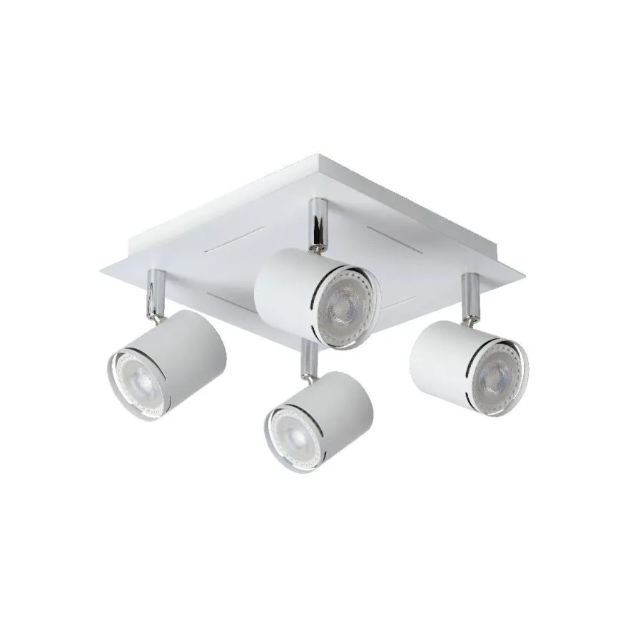 Kattospotti Lucide Rilou, 260x260mm, 4x5W, himmennettävä, valkoinen
