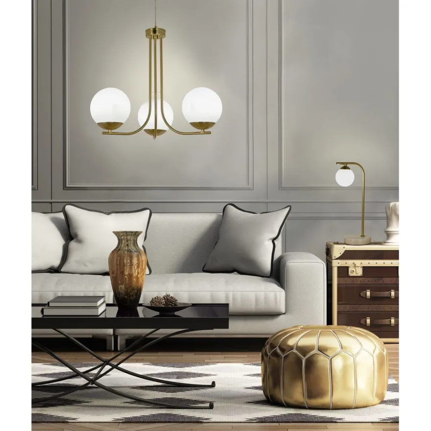 Kattovalaisin Aneta Lighting Orfeus, 3-osainen, mattamessinki