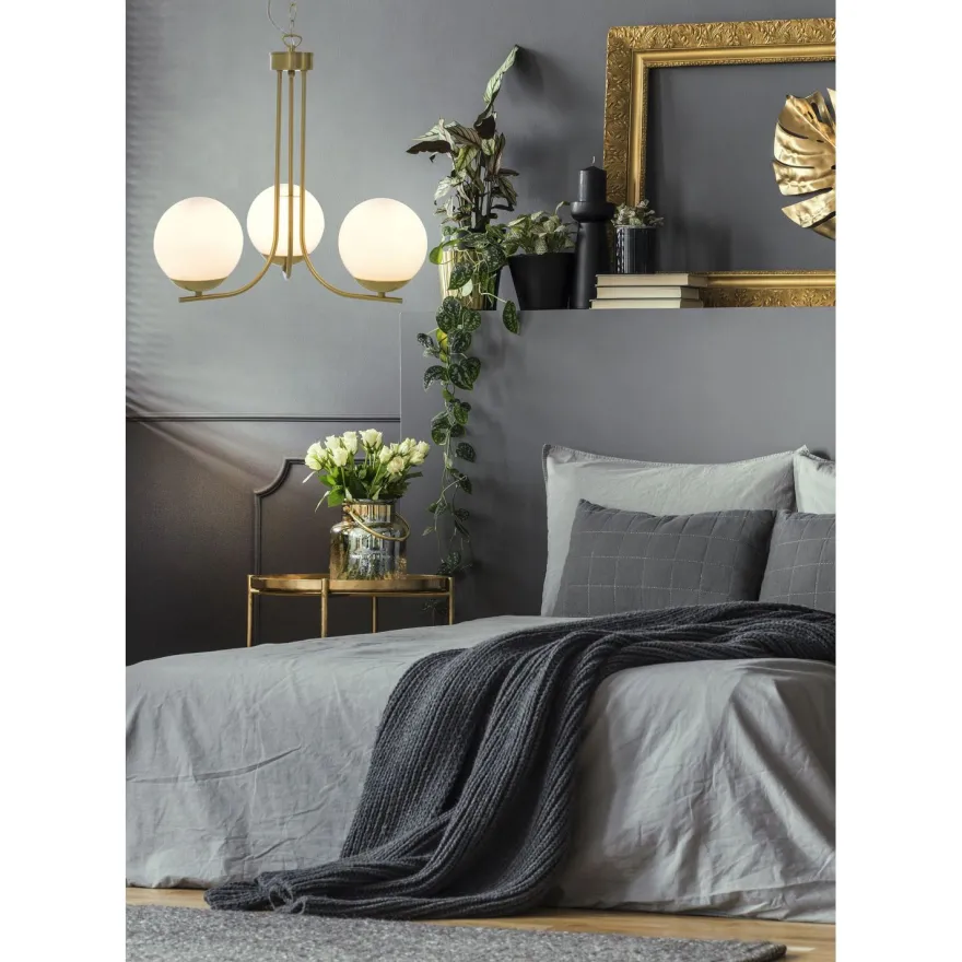 Kattovalaisin Aneta Lighting Orfeus, 3-osainen, mattamessinki