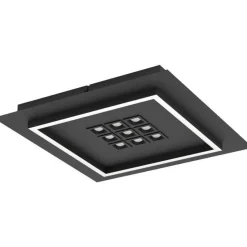 Kattovalaisin Eglo Balazote LED CCT 36x36cm musta