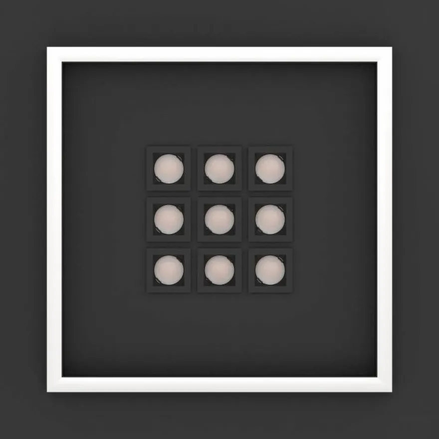 Kattovalaisin Eglo Balazote LED CCT 36x36cm musta