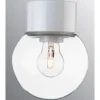 Kattovalaisin Ifö Electric Classic Glob, Ø150mm, kirkas kupu, valkoinen, suora, IP54