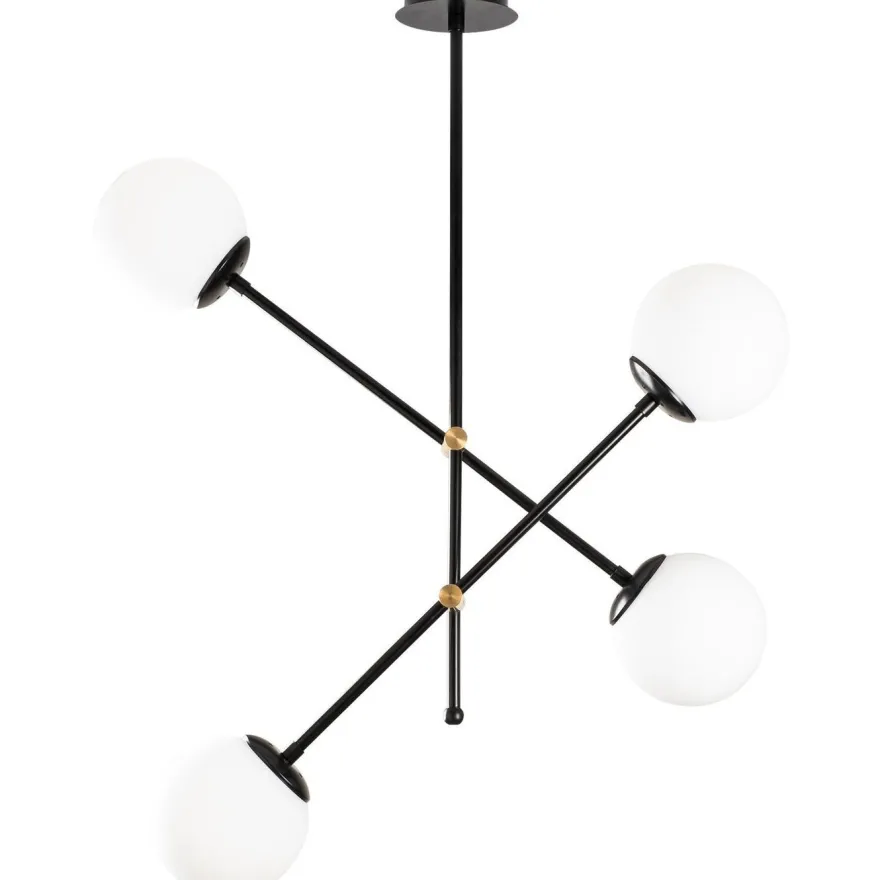 Kattovalaisin Linento Lighting Best, 4-osainen, musta