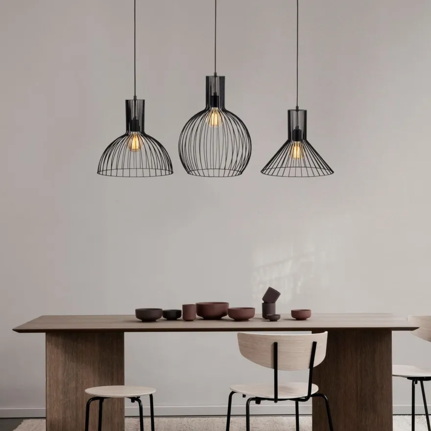 Kattovalaisin Linento Lighting Fellini, 3-osainen, musta