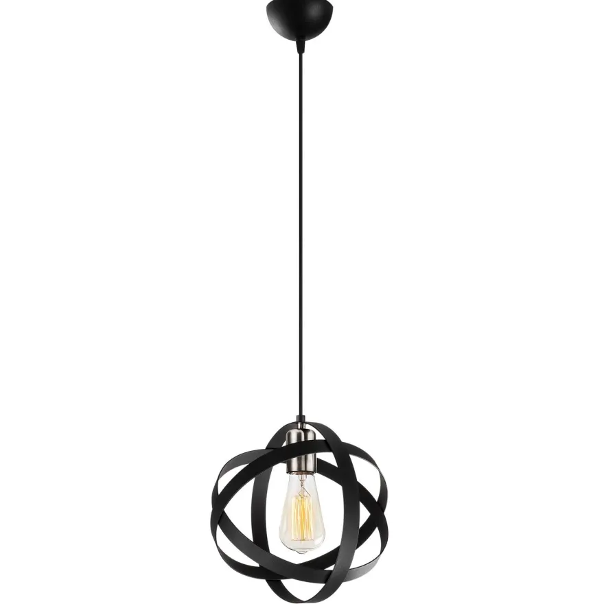Kattovalaisin Linento Lighting Gezegen, musta/nikkeli