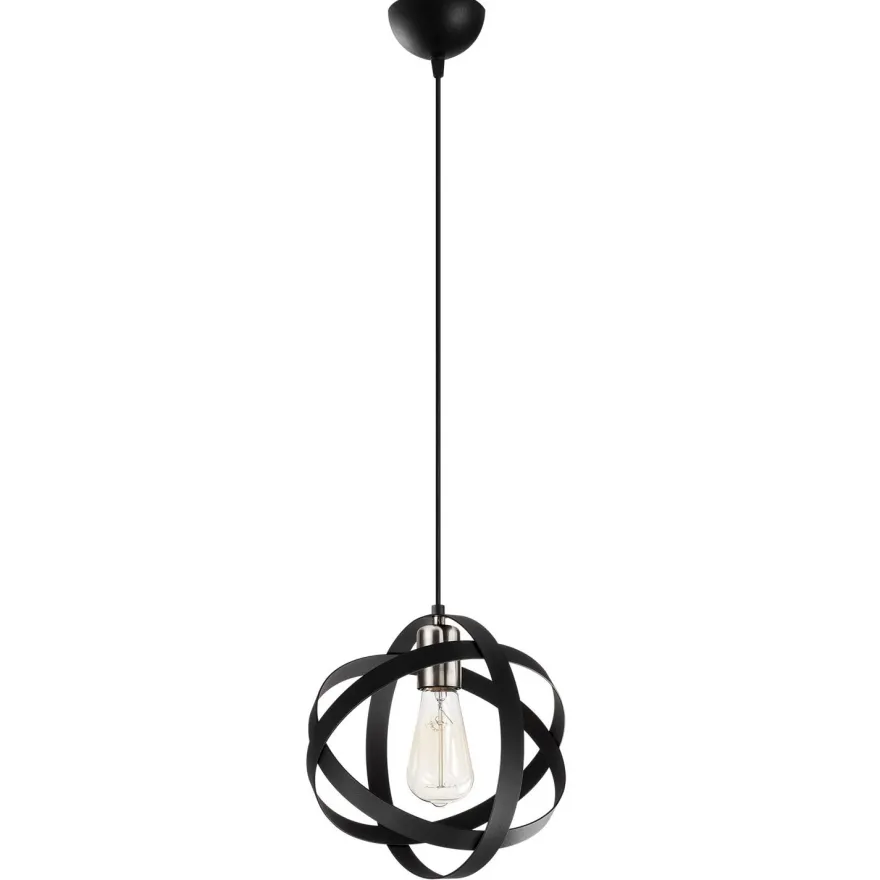 Kattovalaisin Linento Lighting Gezegen, musta/nikkeli
