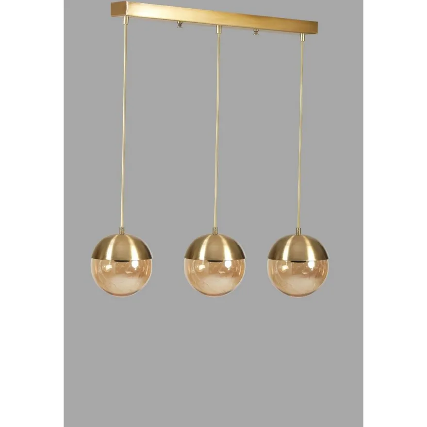 Kattovalaisin Linento Lighting Küre 8709-5, 3-osainen, kulta