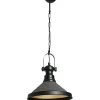 Kattovalaisin Linento Lighting YL550, Ø30cm, musta/harmaa