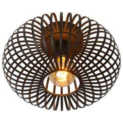 Kattovalaisin Lucide Manuela, Ø40cm, 60W, himmennettävä, musta