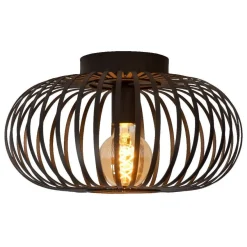 Kattovalaisin Lucide Manuela, Ø40cm, 60W, himmennettävä, musta