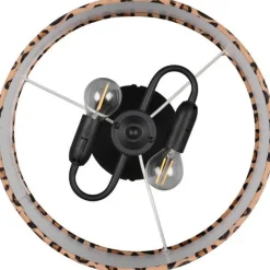 Kattovalaisin Trio Pardina Ø30cm 2xE14 mattamusta/leopardi