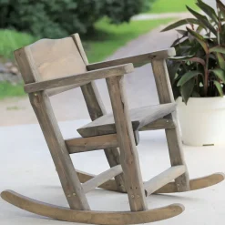 Keinutuoli EcoFurn Rustica mänty, harmaa