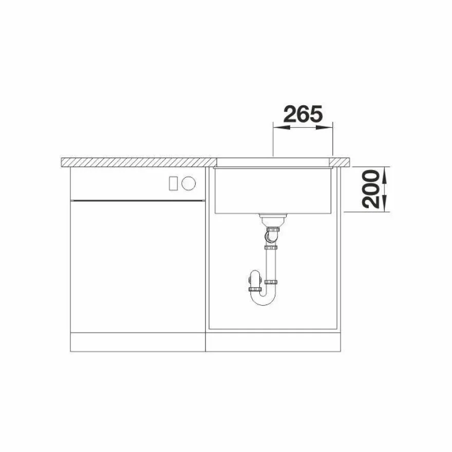 Keittiöallas Blanco Etagon 500-U, 530x460mm, silgranit, altakiinnitettävä, eri värejä