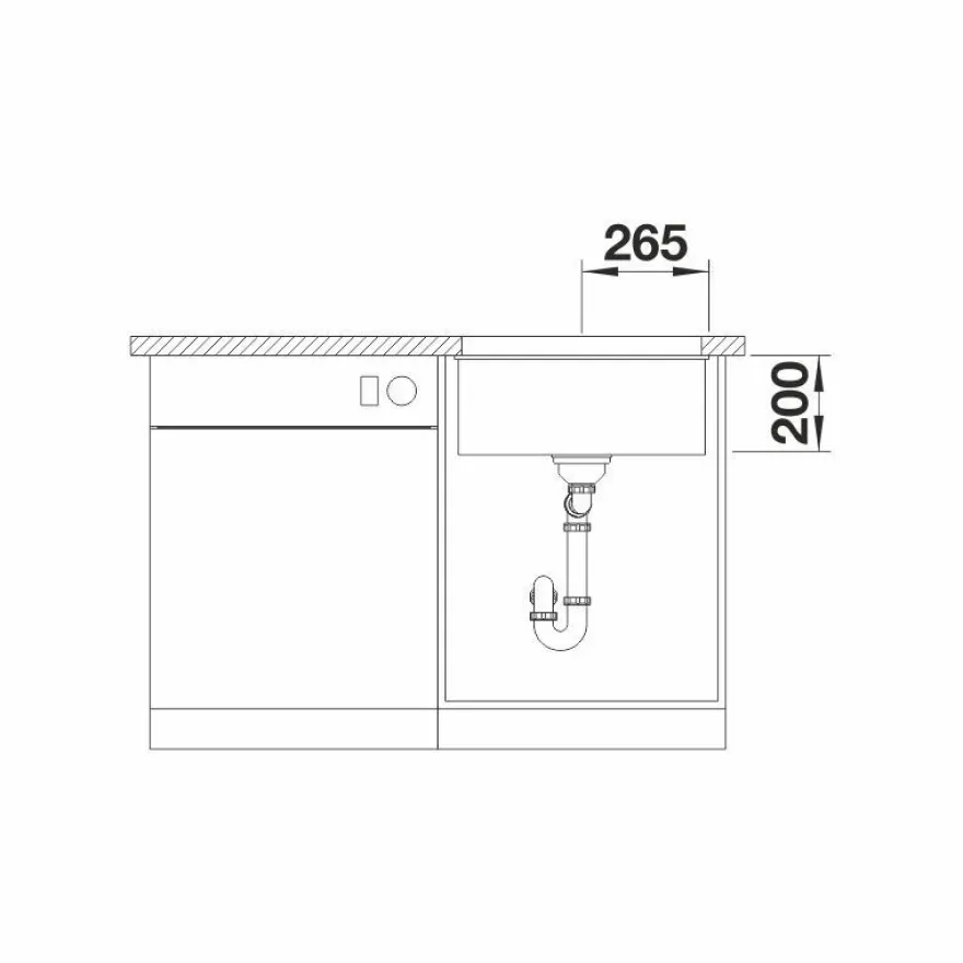 Keittiöallas Blanco Etagon 500-U, 530x460mm, silgranit, altakiinnitettävä, eri värejä