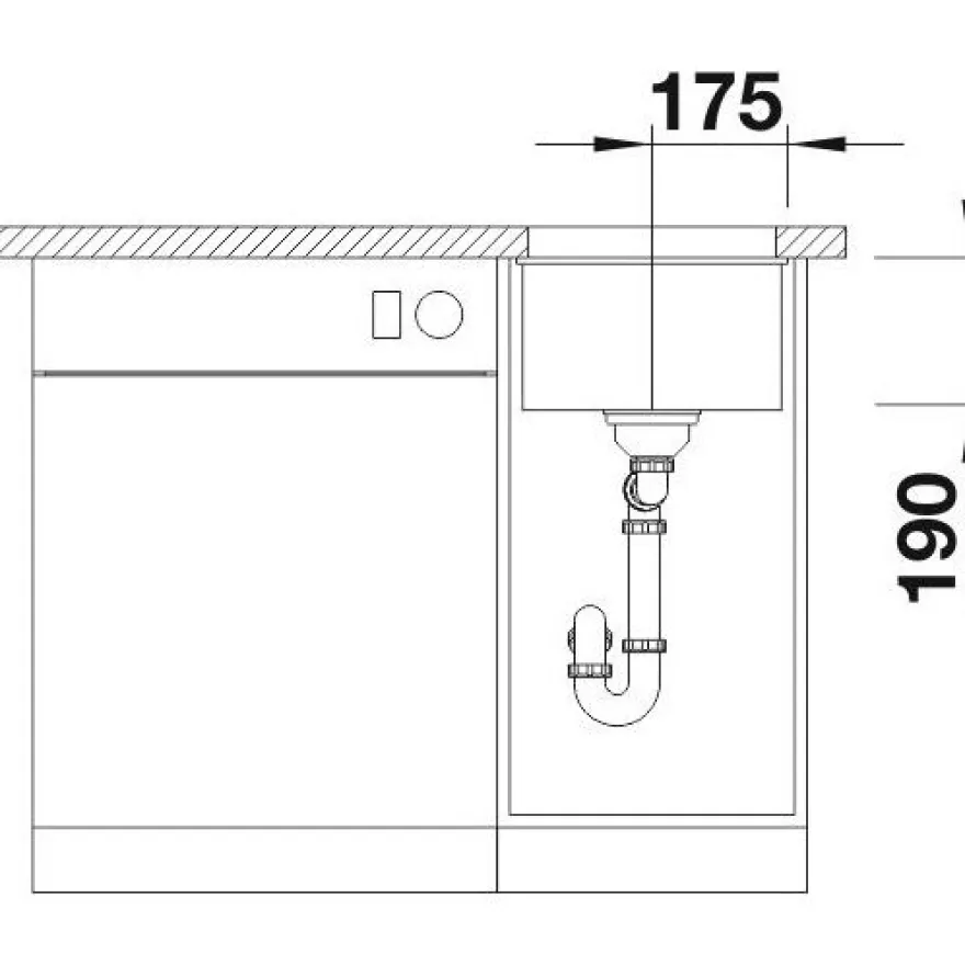 Keittiöallas Blanco Subline 320-U, 350x460mm, silgranit, altakiinnitettävä, eri värejä