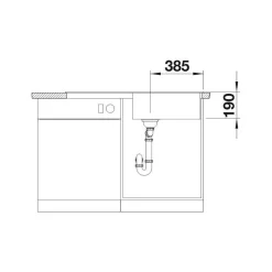 Keittiöallas Blanco Zia XL 6 S 1000x500mm silgranit