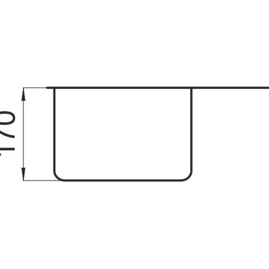 Keittiöallas Lapetek Danex 45-S Mini 630x500mm rst vasen