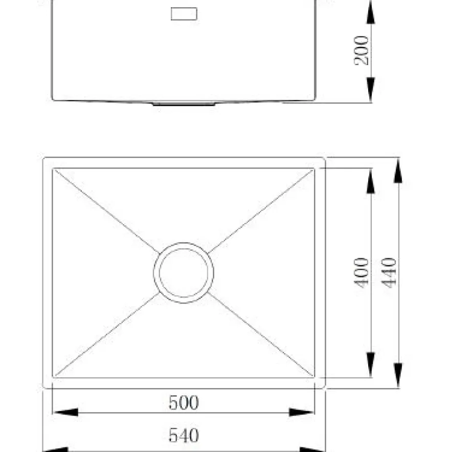 Keittiöallas Nordic Tech Edge 500 X, 540x440mm, rst