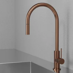 Keittiöhana Scandtap Steel Accent Amber, kupari