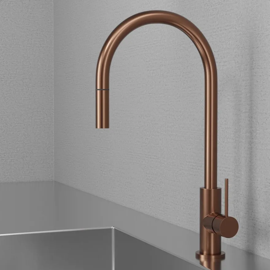 Keittiöhana Scandtap Steel Accent Amber, kupari