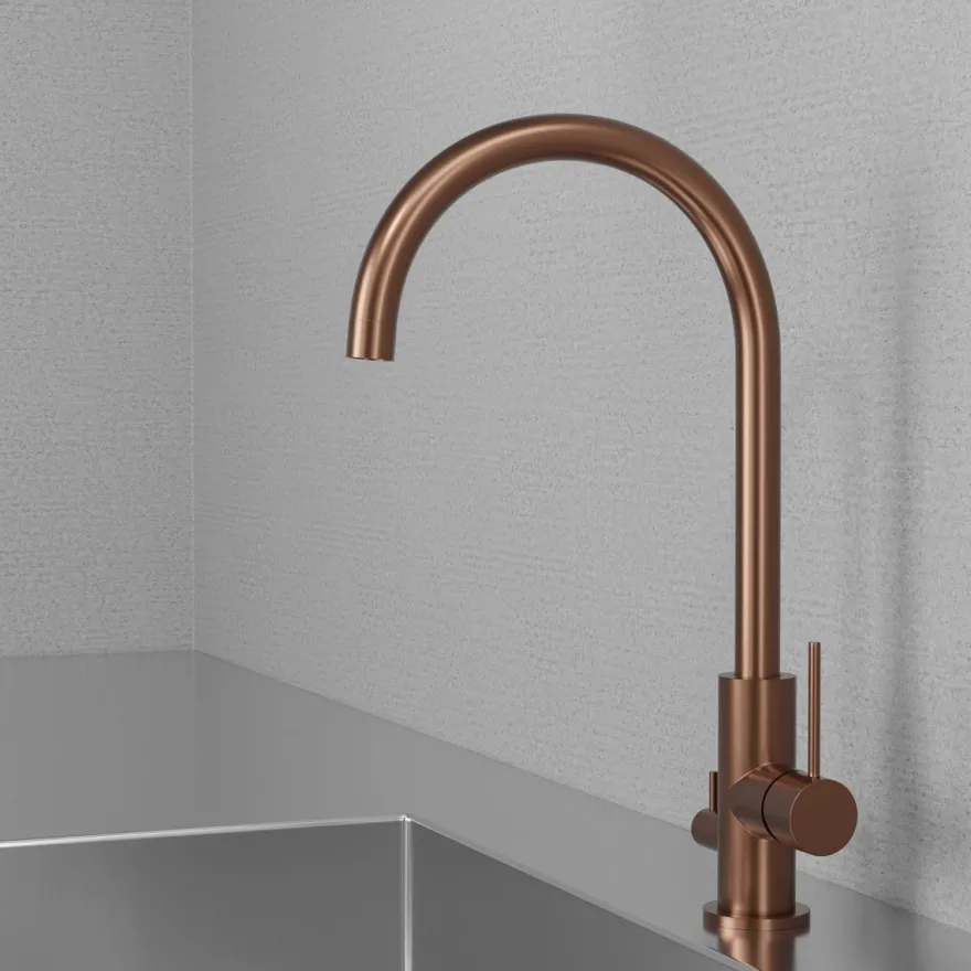 Keittiöhana Scandtap Steel Equip Amber D, APK-liitäntä, kupari