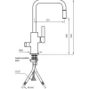 Keittiöhana Tapwell Arman ARM384, Black Chrome