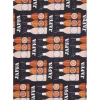 Keittiöpyyhe Vallila Jaffa, 2kpl 50x70cm, harmaa/oranssi