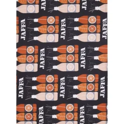 Keittiöpyyhe Vallila Jaffa, 2kpl 50x70cm, harmaa/oranssi