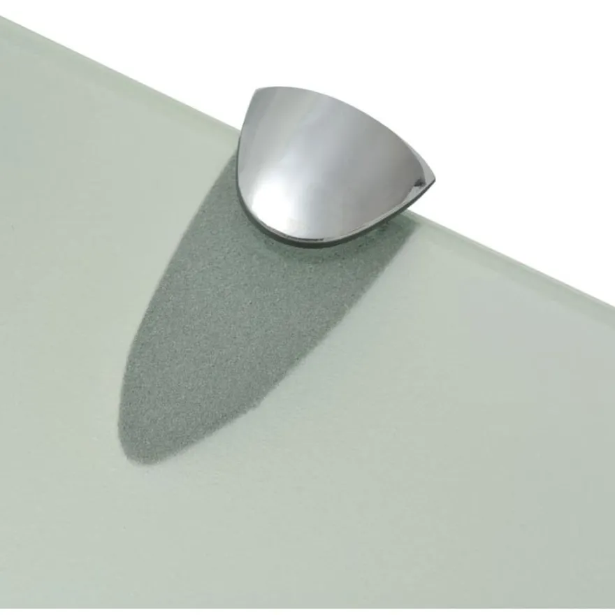Kelluvat hyllyt, 2 kpl, lasi, 50x10 cm, 8 mm, huurre