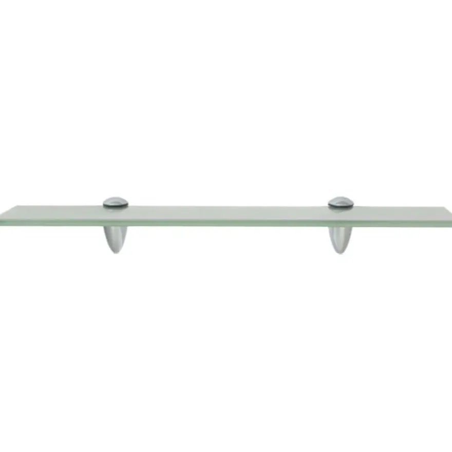 Kelluvat hyllyt, 2 kpl, lasi, 50x10 cm, 8 mm, huurre