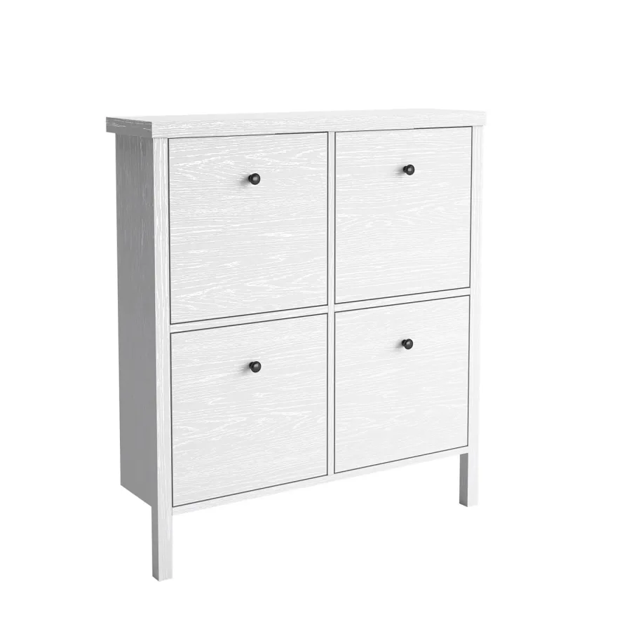 Kenkäkaappi Linento Furniture FRN-10048, valkoinen