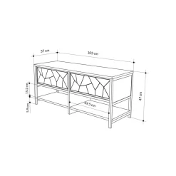 Kenkäkaappi Linento Furniture Inola, eri värejä
