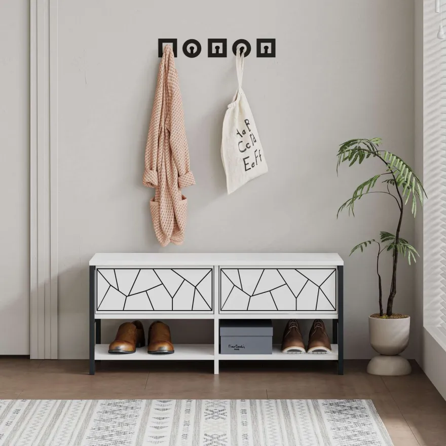 Kenkäkaappi Linento Furniture Inola, eri värejä