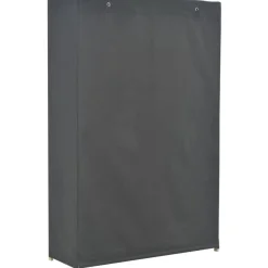 3-kerroksinen vaatekaappi harmaa 110cm, kangas