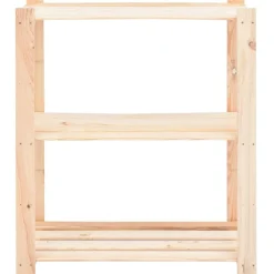 3-kerroksiset varastohyllyt 3 kpl 80x38x90 cm 150kg