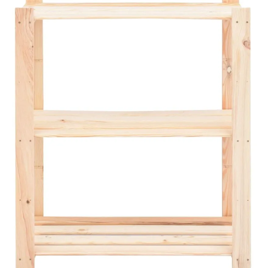 3-kerroksiset varastohyllyt 3 kpl 80x38x90 cm 150kg