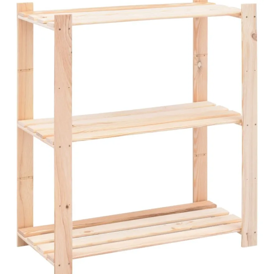 3-kerroksiset varastohyllyt 3 kpl 80x38x90 cm 150kg