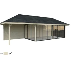 Kesähuone Palmako Bianca Set 218, sis.liukuovet 24,9 m²