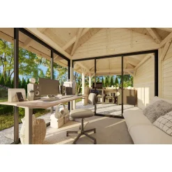 Kesähuone Palmako Bianca Set 207, sis.liukuovet 16,6 m²
