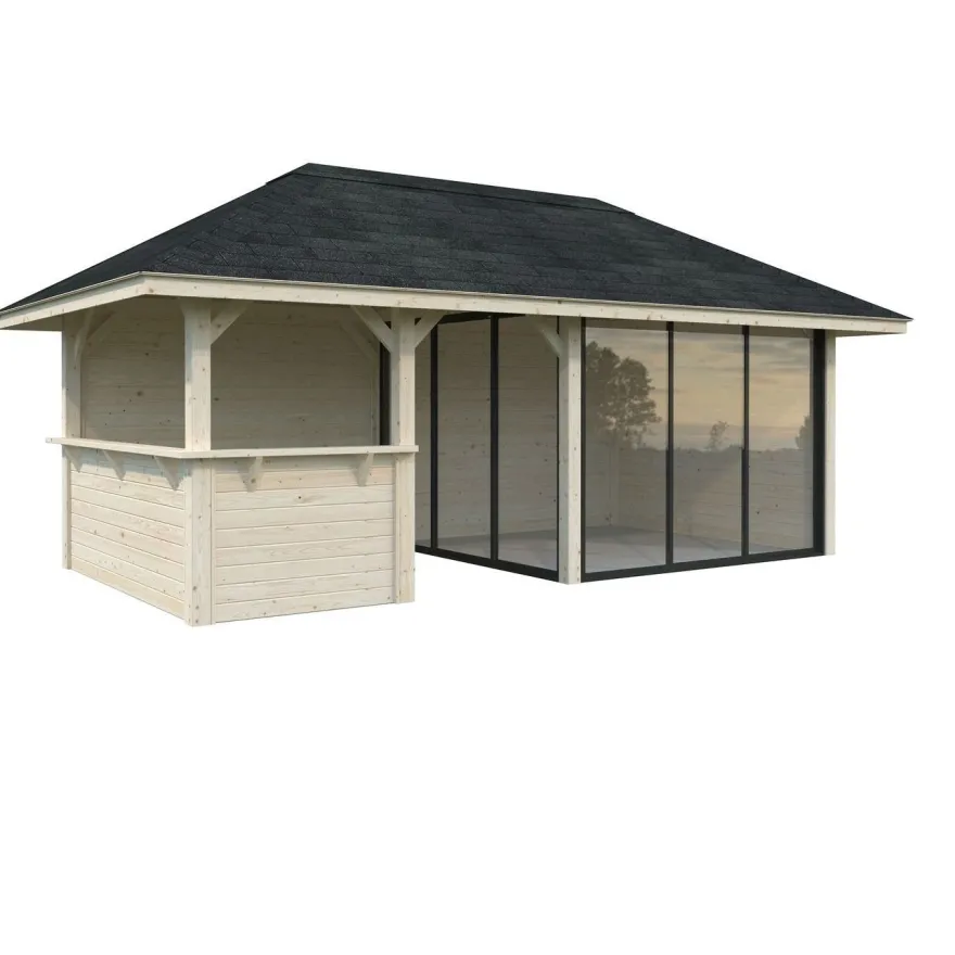 Kesähuone Palmako Bianca Set 207, sis.liukuovet 16,6 m²