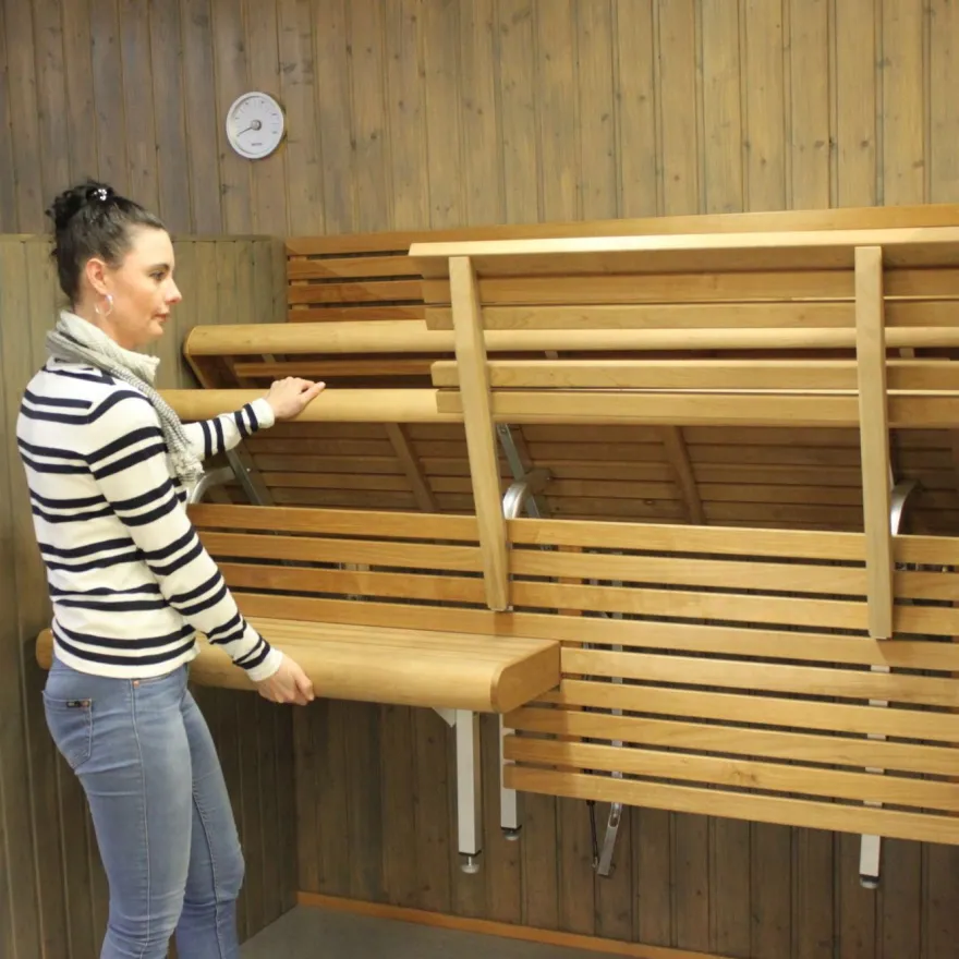 KIKKA lauderunkosarja, seinälle kääntyvä, alumiininen, eri kokovaihtoehtoja