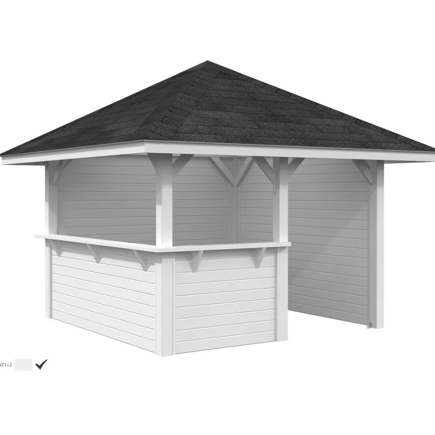 Kioski Palmako Bianca Set 103, 8,3 m²