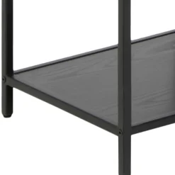 Kirjahylly Home4You SEAFORD 77x35xK185 cm, musta
