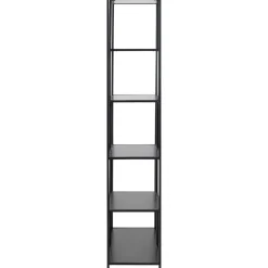 Kirjahylly Home4You SEAFORD 77x35xK185 cm, musta