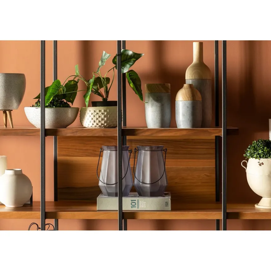 Kirjahylly Linento Furniture Cooper, pähkinäpuu