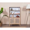 Kirjahylly Linento Furniture Goose 2, 90x158cm, ruskea/valkoinen