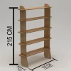 Kirjahylly Linento Furniture Scala 2, 150x160cm, puunruskea