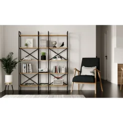Kirjahylly Linento Furniture VG5, ruskea